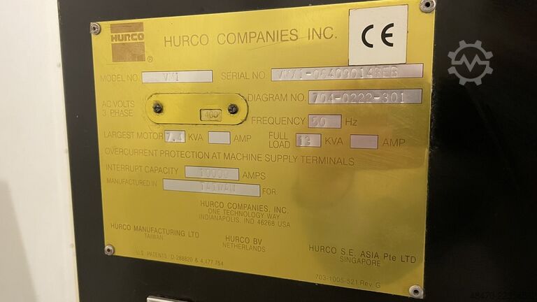 Vertikales Bearbeitungszentrum HURCO VM1