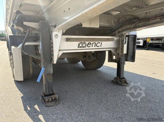 Semi-reboque basculante MENCI MENCI KASTENMULDE SL740R,  GETREIDESCHIEBER, LIFTACHSE