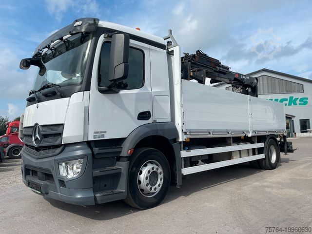 Dizalica na kamionu MERCEDES-BENZ 1835 Antos / 6m Pritsche / HIAB 144 DLS-3 Pro
