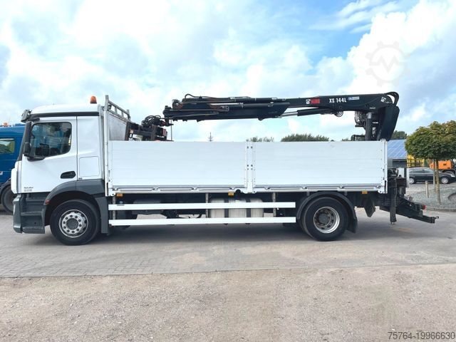 Dizalica na kamionu MERCEDES-BENZ 1835 Antos / 6m Pritsche / HIAB 144 DLS-3 Pro