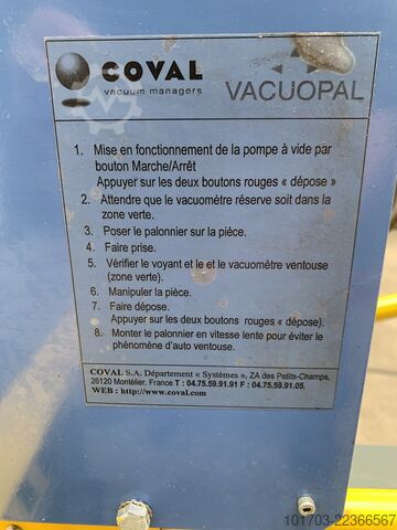 Vakuumski uređaj za podizanje COVAL VAC 12 FH