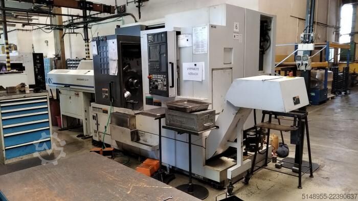CNC sústružnícko-frézovacie centrum Mori Seiki NL 2000SY + dopravník třísek