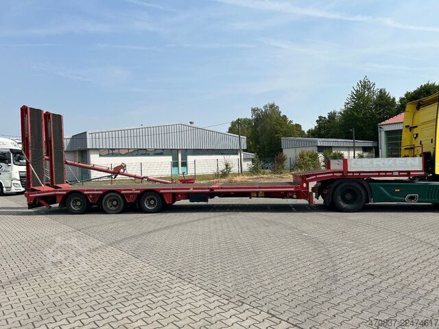 Semirremolque de plataforma baja FAYMONVILLE F-S43-1ABA / hydr. Hubbed / Funk / Seilwinde