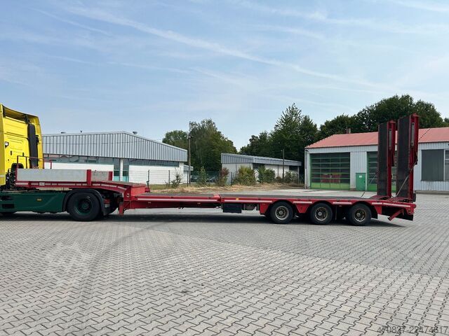 Semirremolque de plataforma baja FAYMONVILLE F-S43-1ABA / hydr. Hubbed / Funk / Seilwinde