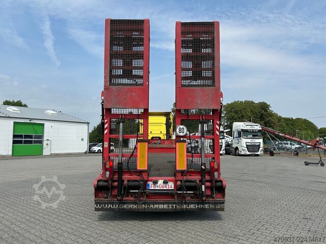 Semirremolque de plataforma baja FAYMONVILLE F-S43-1ABA / hydr. Hubbed / Funk / Seilwinde