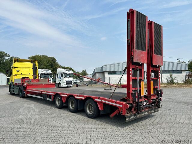 Semirremolque de plataforma baja FAYMONVILLE F-S43-1ABA / hydr. Hubbed / Funk / Seilwinde