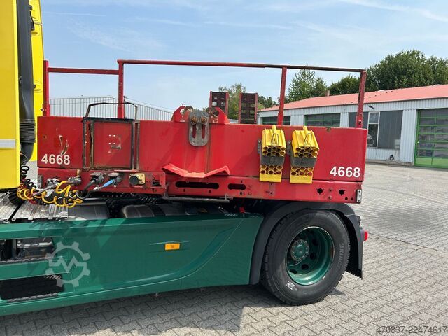 Semirremolque de plataforma baja FAYMONVILLE F-S43-1ABA / hydr. Hubbed / Funk / Seilwinde