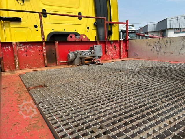Semirremolque de plataforma baja FAYMONVILLE F-S43-1ABA / hydr. Hubbed / Funk / Seilwinde