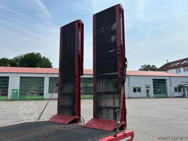 Semirremolque de plataforma baja FAYMONVILLE F-S43-1ABA / hydr. Hubbed / Funk / Seilwinde