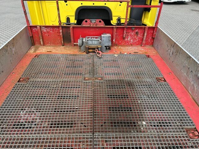 Semirremolque de plataforma baja FAYMONVILLE F-S43-1ABA / hydr. Hubbed / Funk / Seilwinde