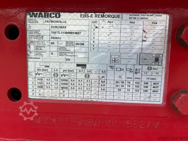 Semirremolque de plataforma baja FAYMONVILLE F-S43-1ABA / hydr. Hubbed / Funk / Seilwinde