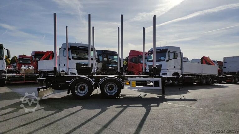 Timber transporter PAVIC ZHTA 18 56Z 22,5" 2-Achs Tandem Schemel SOFORT!...