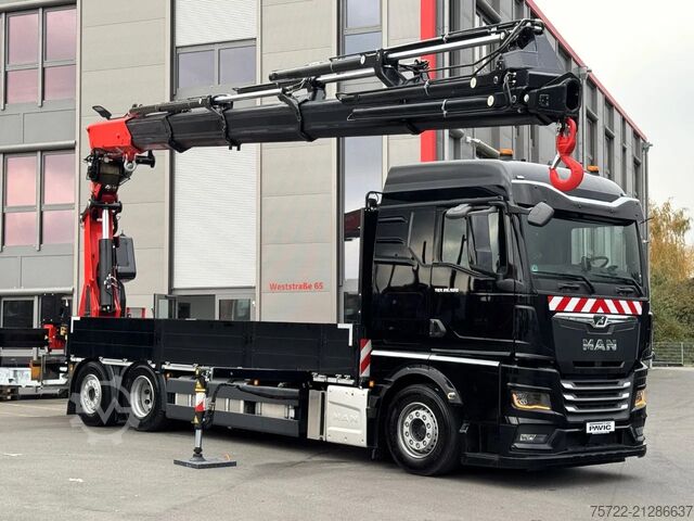 Crane truck MAN TGX 26.540 6x2-4 LL Containerpritsche Fassi 545