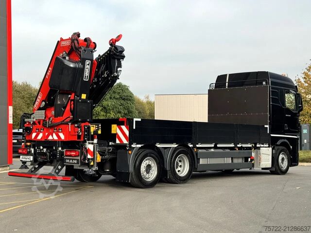 Crane truck MAN TGX 26.540 6x2-4 LL Containerpritsche Fassi 545