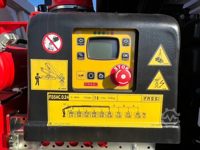 3-sided tipper MAN TGM 18.320 4x4 Meiller Trigenius FASSI F135