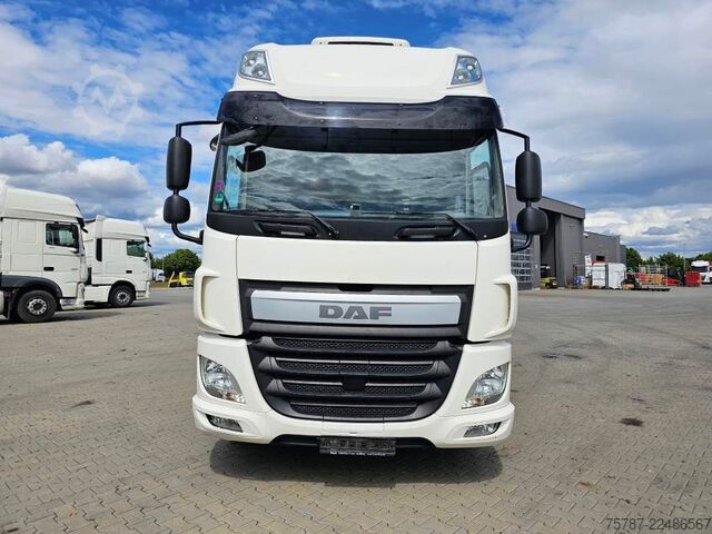 Camion cu platformă și prelată DAF DAF CF 310 Space Cab, Gardine, Ladebordwand 1,5