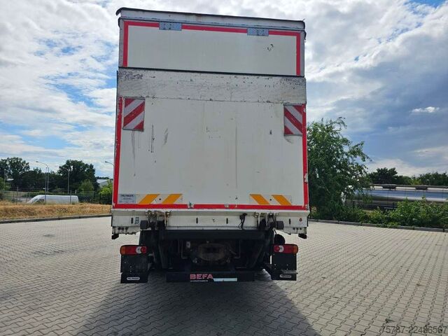 Camion cu platformă și prelată DAF DAF CF 310 Space Cab, Gardine, Ladebordwand 1,5