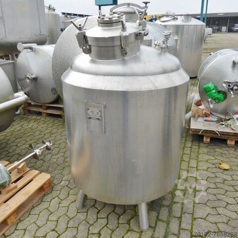 721 Liter heiz-/kühlbarer Druckbehälter aus V4A 