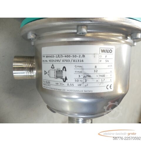 Component WILO Wilo MHI403-1/E/3-400-50-2/B / 4024295
