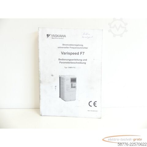 Komponent Yaskawa CIMR-F7U4030 SN:1W0387321490020 generalüberholt mit 24 Monaten Gewährleistung! -