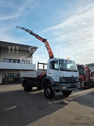 Truk jungkit MERCEDES-BENZ Atego 1828 / 4X4 ALLRAD / Meiller / 18m Kran