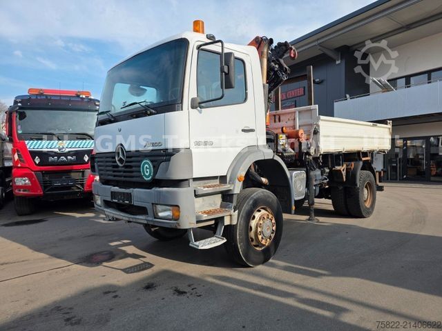 Truk jungkit MERCEDES-BENZ Atego 1828 / 4X4 ALLRAD / Meiller / 18m Kran