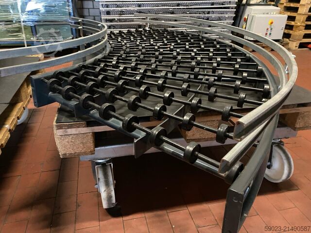 đường cong băng tải con lăn, đường cong băng tải con lăn nhỏ Costo Röllchenbahnkurve 90 Grad