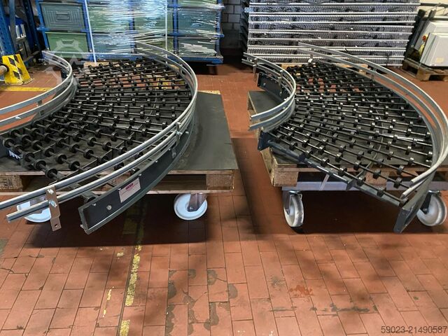 đường cong băng tải con lăn, đường cong băng tải con lăn nhỏ Costo Röllchenbahnkurve 90 Grad