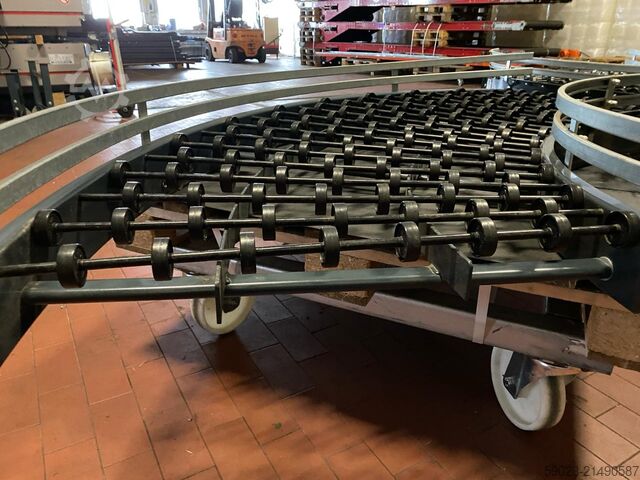 đường cong băng tải con lăn, đường cong băng tải con lăn nhỏ Costo Röllchenbahnkurve 90 Grad