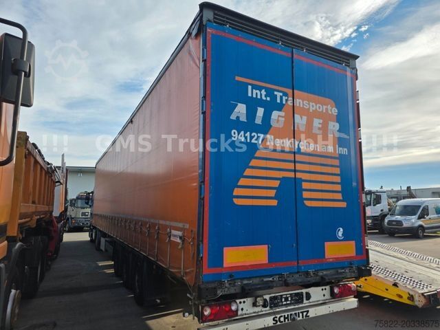 Öppen semitrailer med kapell SCHMITZ CARGOBULL SCB S3T / Varios / German / neutrale Plane
