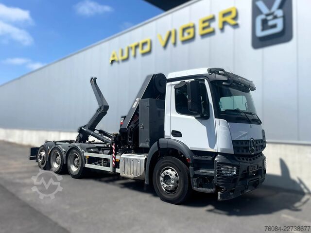 クレーン車 Mercedes-Benz Arocs 3240 *8x4*Luchtvering A verst*Containersy...