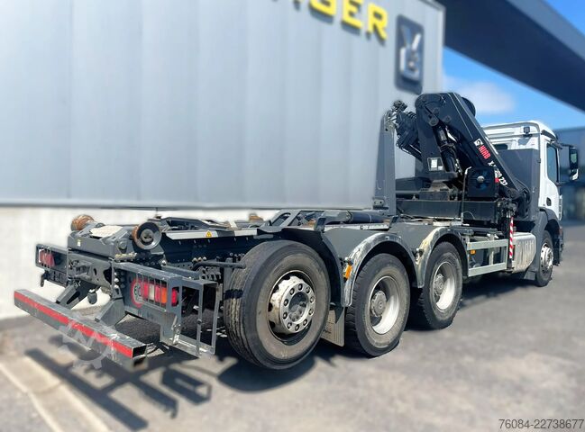 クレーン車 Mercedes-Benz Arocs 3240 *8x4*Luchtvering A verst*Containersy...
