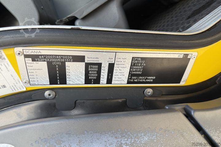 Vuilniswagen Scania P360 LB 6x2 Faun  / Swiss-Vehicle