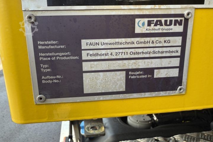 Vuilniswagen Scania P360 LB 6x2 Faun  / Swiss-Vehicle