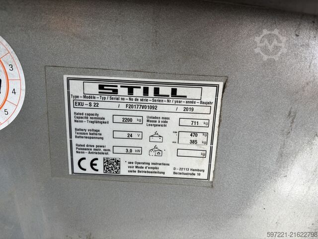 מלגזות חשמליות להובלת משטחים Still EXUS22