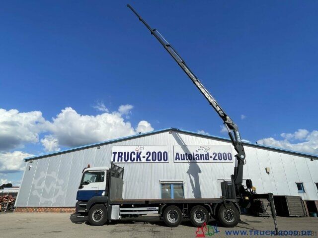 Automobilis ar plakanu platformu MAN TGS 35.400 8x4 Effer 250 6S Höhe 23,5m NL:16,3T
