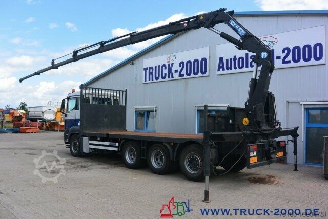 Automobilis ar plakanu platformu MAN TGS 35.400 8x4 Effer 250 6S Höhe 23,5m NL:16,3T