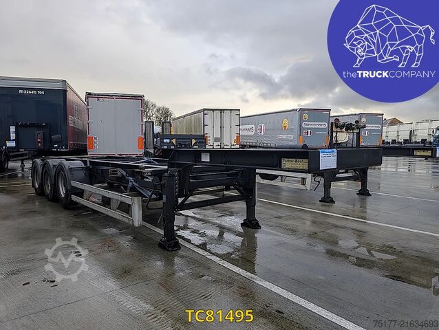 Containertransport Turbos Hoet Tank chassis Gooseneck