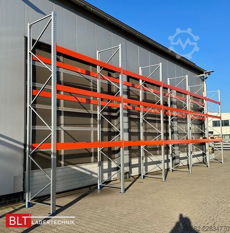 Prateleira industrial robusta ca. 14 lfm. Palettenregale H: 500cm Fachlast: 4500 kg , 60 Palettenplätze