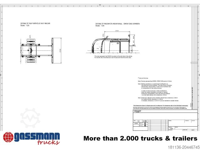 Van chassis Iveco Daily 72C18H/P DK 4x2, Nebenantrieb, Mehrfach