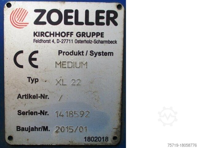 Smećarski kamion MAN 26.340 TGA Zöller Medium Euro6