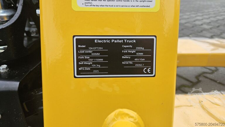Electric pallet truck NEW EPT ept 20h