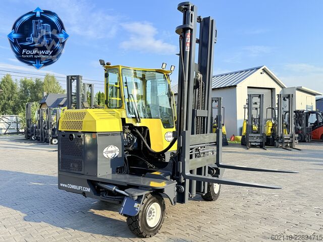 Dört yollu forklift Combilift C3000XL GAS DUPLEX 4550 FORK POSITIONER