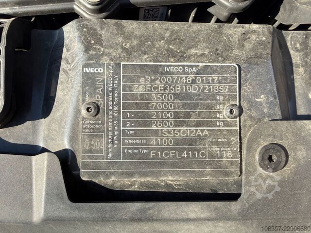 Laatikkoauto IVECO Daily 35C16 3,0L Koffer LBW 750kg Euro6E