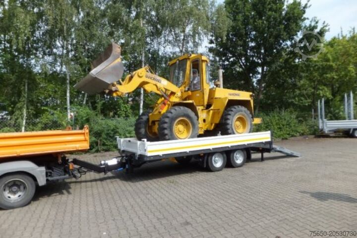 Low loader trailer Möslein TTT 11- 6,28 Weiß Neuer Tandemtieflader