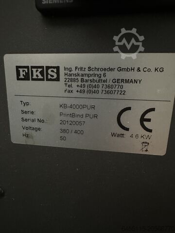 Μηχανή βιβλιοδεσίας με κόλλα PrintBind_KB_4000_PUR FKS PrintBind-KB-40000PUR