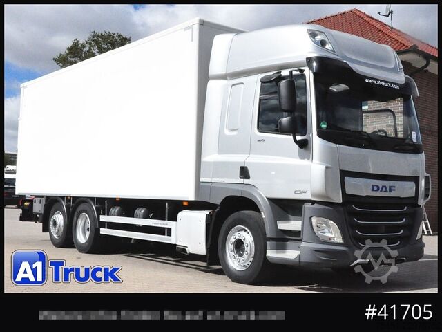 Kastes kravas automašīna DAF CF 450 LL LBW, Lift-Lenkachse, L 7,4m. H 2,6m