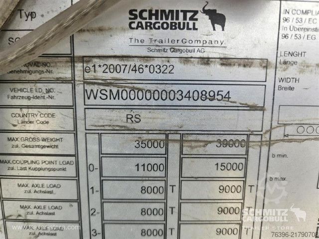 खुला सेमी-ट्रेलर तिरपाल के साथ Schmitz Cargobull Semitrailer Curtainsider Standard