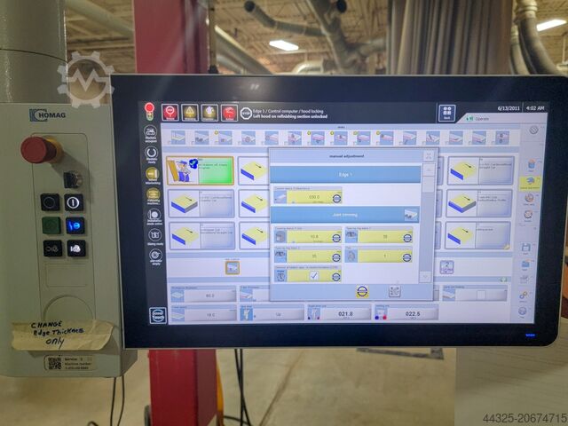 Jednostrana mašina za nivelisanje ivica HOMAG + LIGMATECH KAL 210 + ZHR 01