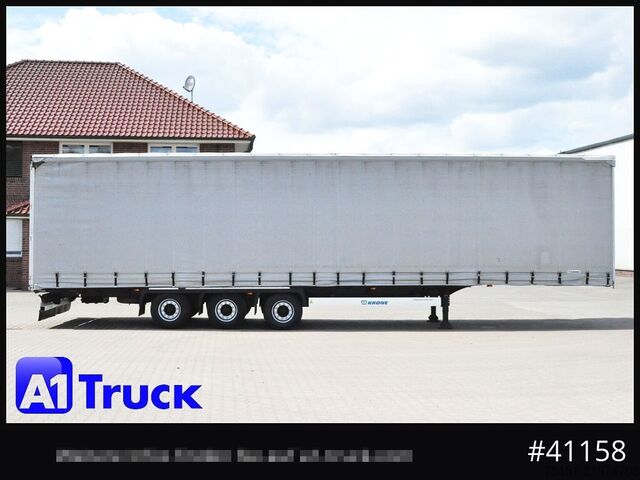Open semitrailer with tarp KRONE SD, Tautliner Mega, Liftachse, 4 x vorhanden